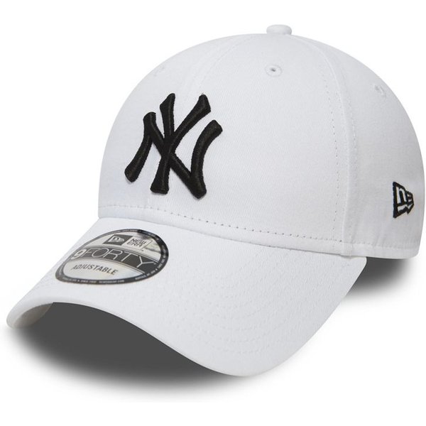 Homme New Era 9FORTY LEAG BASIC New York Yankees BLANC/NOIR Royaume-Uni Casquette homme