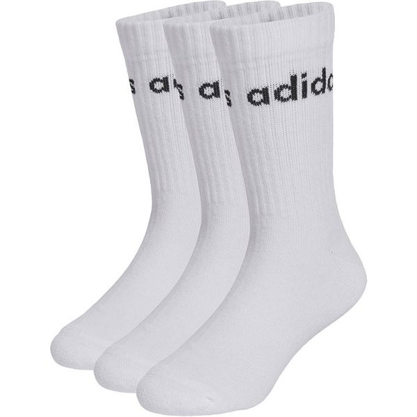 Chaussettes Enfant adidas Lin Kids Crw 3P blanches
