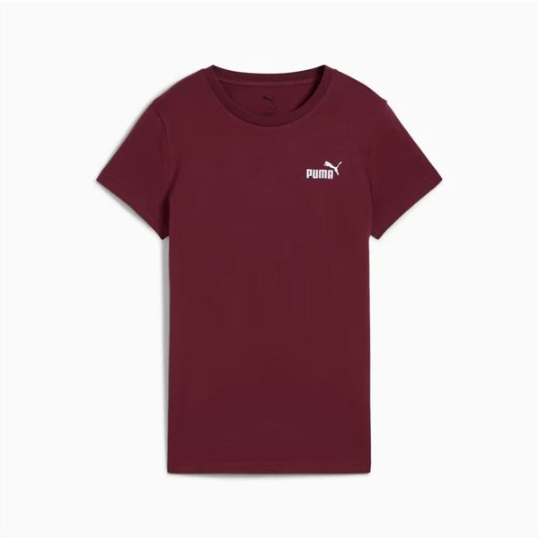 T-shirt Puma Essentials Small No. 1 Logo Femme Grenat