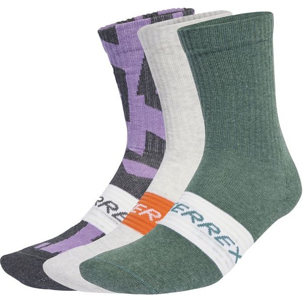 Chaussettes De Montagne Adidas Trx Mt Sck 3Pp Gris / Blanc-image