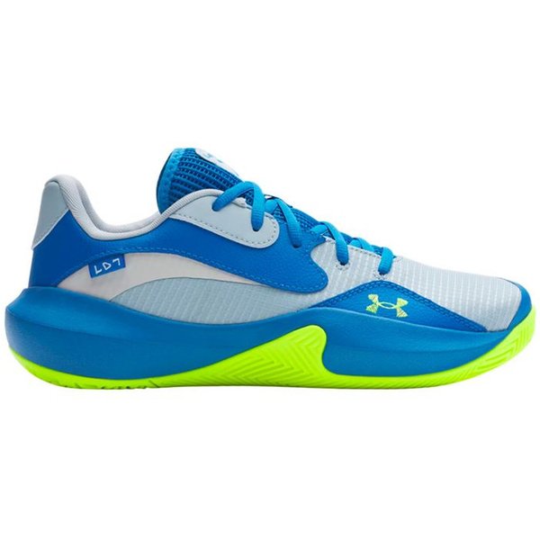 Chaussures de Basket-ball Under Armour Lockdown 7 Low Bleu