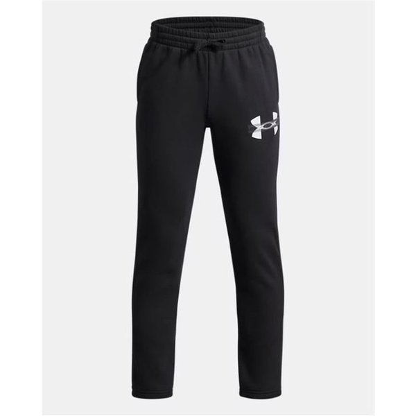 Pantalon Under Armour Rival Flc Cblck Grphc Jgr Enfant Noir