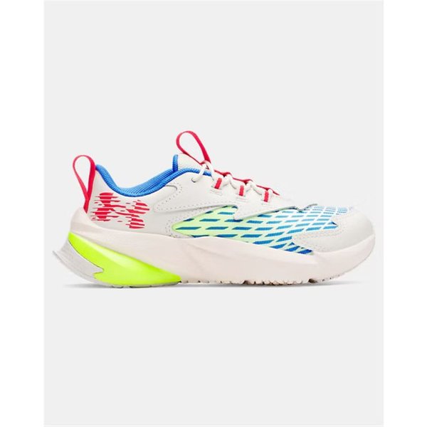 Chaussures de Running Under Armour Bps Scramjet 7 Enfant Blanc