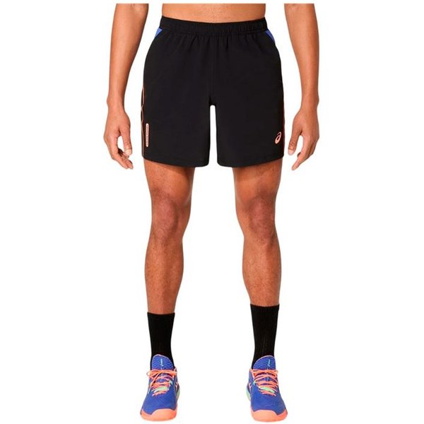 Pantalons De PáDel Asics Padel Court 7In Short Homme Noir/Bleu Cobalt-image