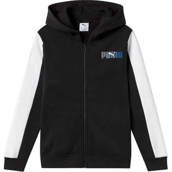 Veste Puma Essentials Logo Lab Fz d Noir Enfant