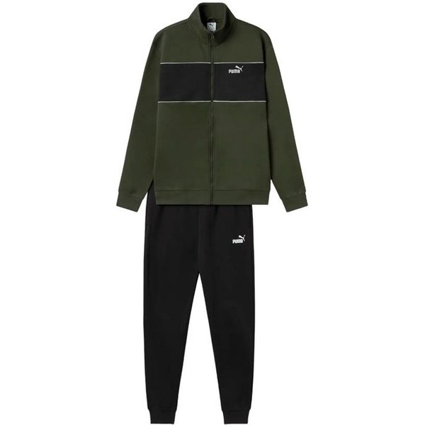 Survêtement Puma Ess Sweat Suit Fz Fl Dark Olive Homme
