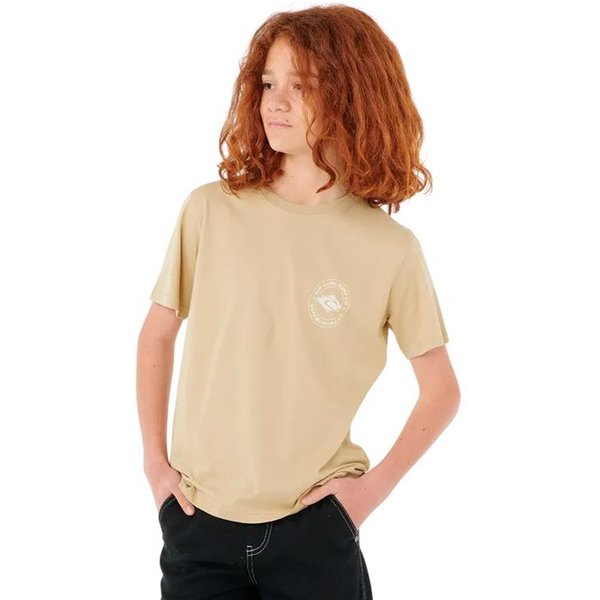 T-Shirt Rip Curl Stapler Tee - Enfant Kaki-image