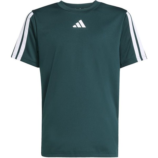 T-shirt de Fitness adidas Tr-Es 3 Bandas Enfant Hieaur / Blanc