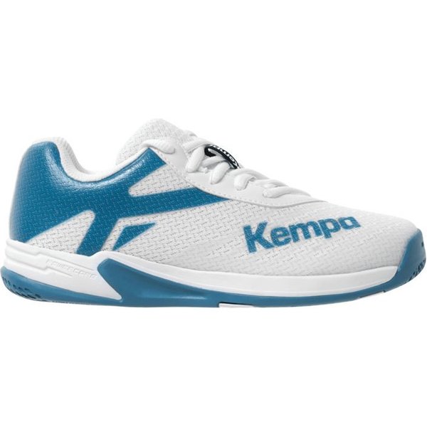 Chaussures de Handball Kempa Wing 2.0 Enfant Blanc/bleu profond