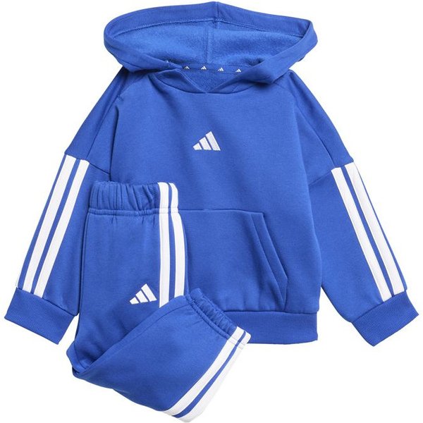 Ensemble Adidas 3 Bandes Fl Hd Jog Bébés Bleu / Blanc / Blanc