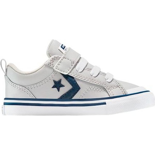 Chaussures Converse Pro Blaze Strap Enfant Gris/Bleu Royal/Blanc