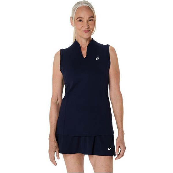 T-Shirt DéBardeur De Tennis Asics Court Tank Femme Bleu Marine-image