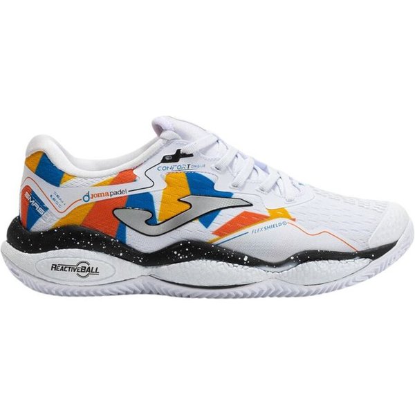Chaussures de pádel Joma Smash 2532 Blanc Orange Bleu Homme