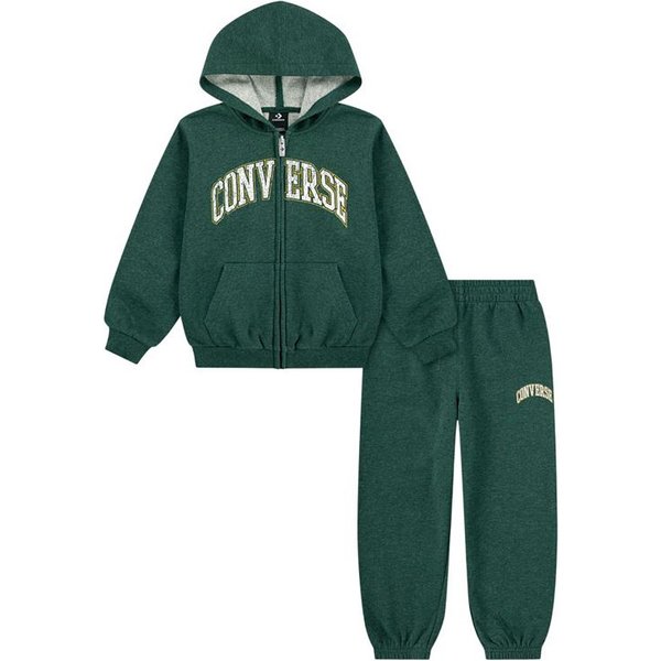 Ensemble Converse Cnvb Heritage Ft Full Zip Set Enfant Vert-image