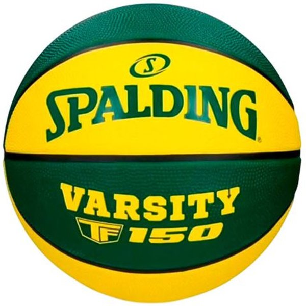 Balle de Basket-ball Spalding Varsity Tf-150 Sz7 Vert Jaune Homme