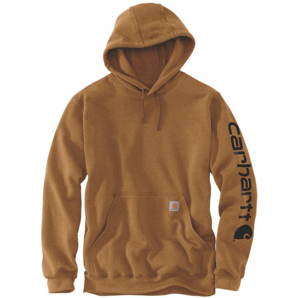 Sweat Carhartt Sweatshirt à capuche avec logo sur les manches Homme Carhartt® Marron
