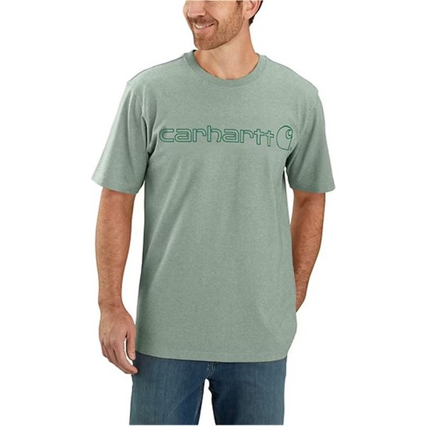 T-shirt Carhartt Core Logo S/S Homme Vert