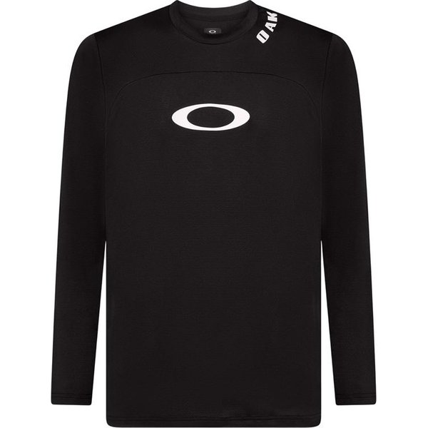 T-shirt de Cyclisme Oakley Free Ride Rc Ls Noir