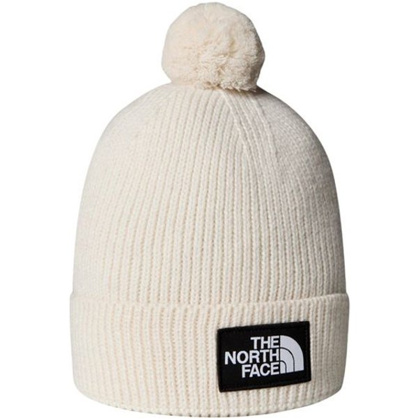 Bonnet De Montagne The North Face Tnf Logo Box Pom Blanc Homme-image