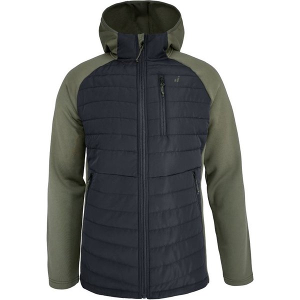Veste Hybride Joluvi Stark Hodd Noir/Vert Olive-image