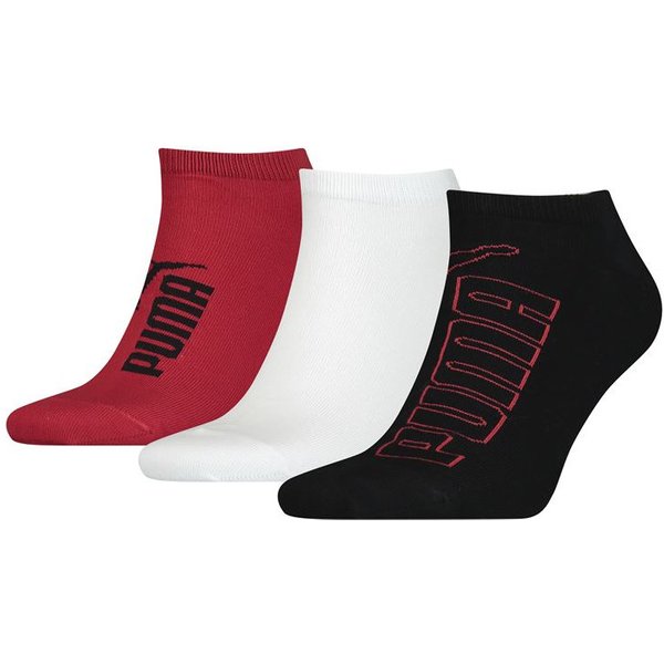 Chaussettes Puma Graphic Sneaker 3P Noir / Blanc / Rouge
