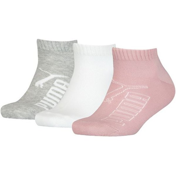 Chaussettes Puma Kids Graphic Quarter 3P Enfant Eau de Rose