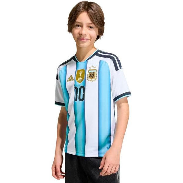 T-Shirt Football Enfant Adidas Argentine H 10 25/26 Blanc/Bleu/Bleu-image