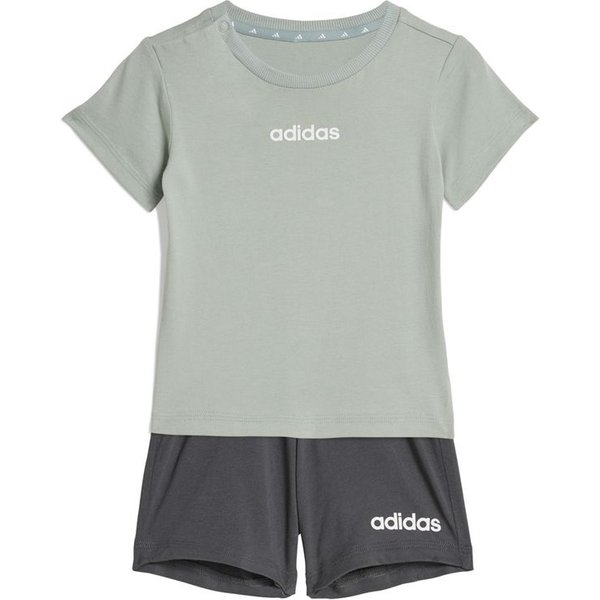 Ensemble adidas Linear T-Set 160 Enfant Sama/Blanc/Blanc