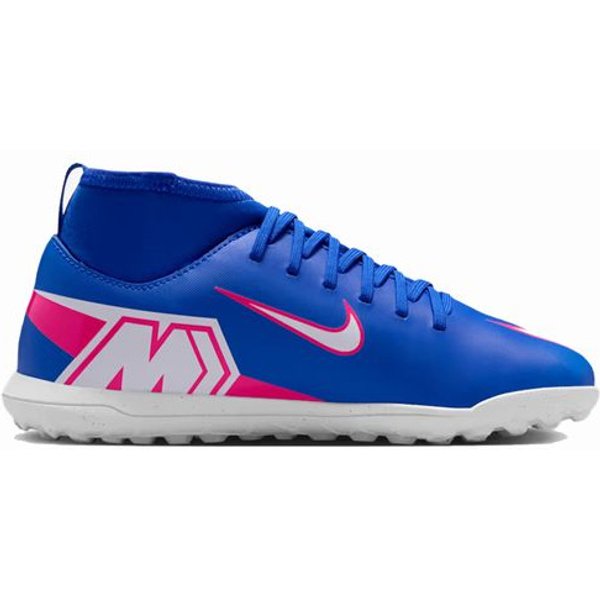 Bottes de Football Nike Mercurial Superfly 10 Club Little/Tf High-Haut Enfant Bleu