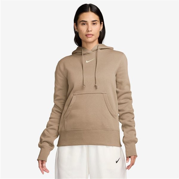 Sweat Nike Sportswear Phoenix Fleece Pullover Hoodie Femme Marron-image