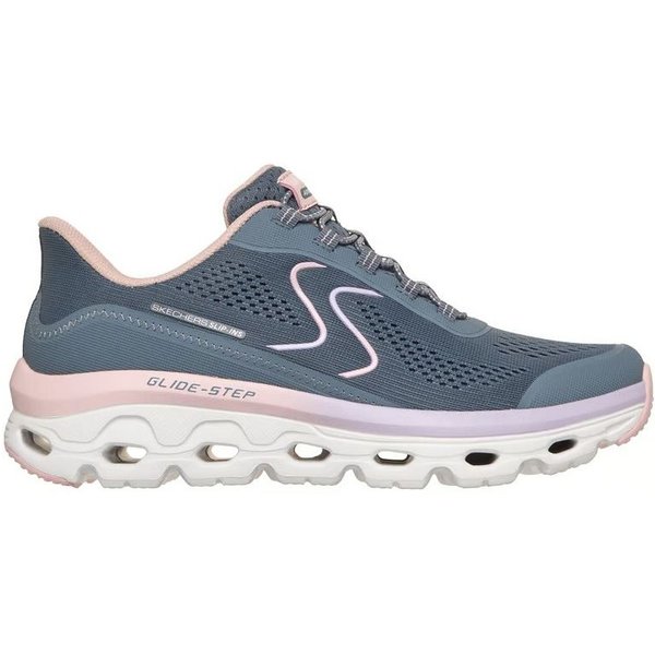 Chaussures Skechers Slip-Ins Glide Step Sole Femme Ardoise /Finition Rose