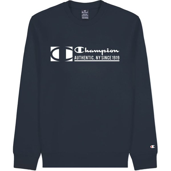 Sweat Champion Authentique New York Bleu Homme-image
