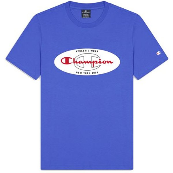T-Shirt Champion Crewneck Bleu Homme-image