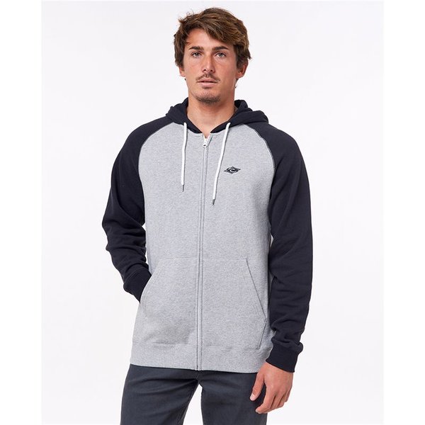 Sweat Rip Curl Embroid Hooded Zip Thru Homme Grey-image