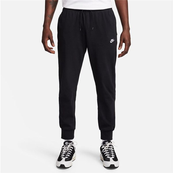 Pantalon Nike Club Knit Joggers Homme Noir/Blanc-image