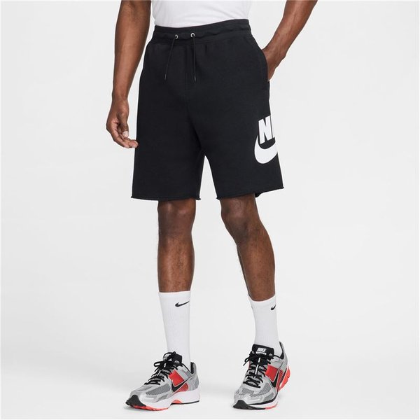 Pantalon Nike Club French Terry Alumni Shorts Homme Noir/Blanc-image
