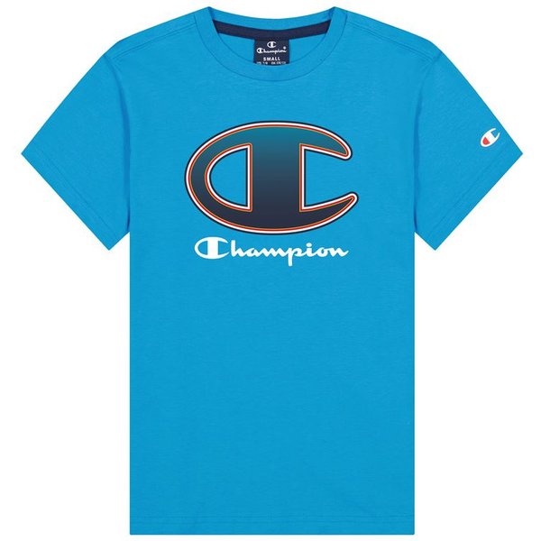 T-shirt Champion Crewneck Big Logo Garçon Bleu