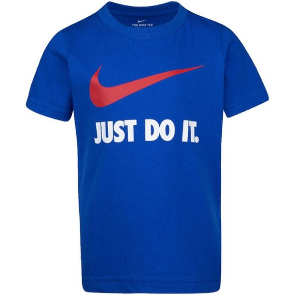 T-shirt à manches courtes Nike Swoosh Enfant Bleu