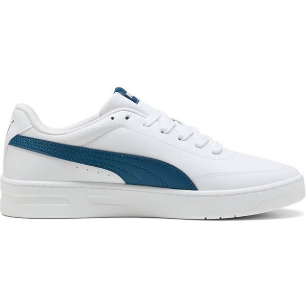 Chaussures Puma Court Classic Clean, Blanc-Noir, Unisexe