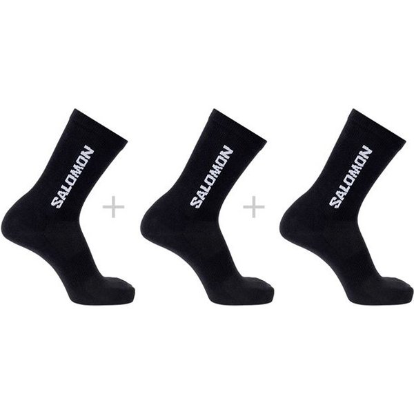 Chaussettes de Montagne Salomon Everyday Lite Crew 3-Pack Noir