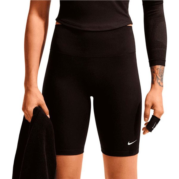 Collants de Fitness Nike One High-Waisted 8" Biker Shorts Femme Noir/Gris