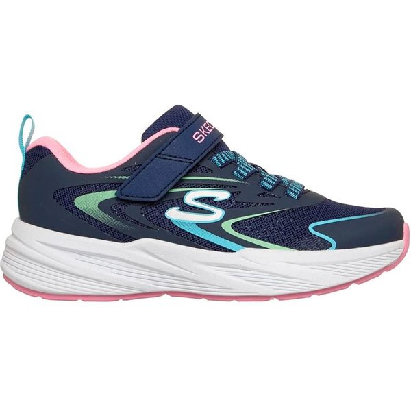 Chaussures Skechers Microspec Tread-Hyper Speed Fille Marine Synthétique/Multi