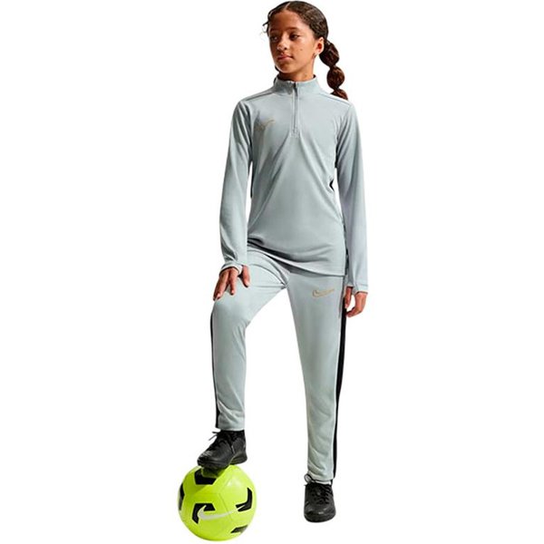 T-Shirt De Football Nike Academy Dri-Fit Long-Sleeve 1/4-Zip Soccer Drill Haut Enfant Noir/Gris-image