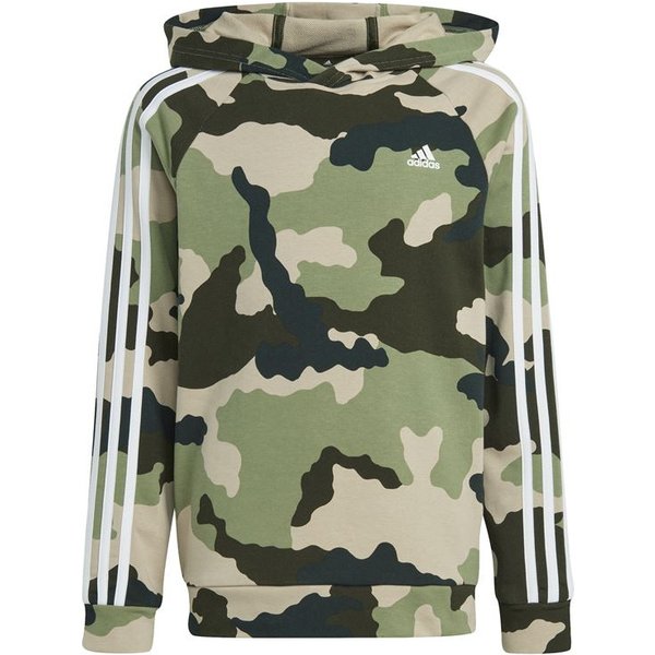 Sweatshirt adidas Essentials Allover Printed Hoodie Enfant Vert