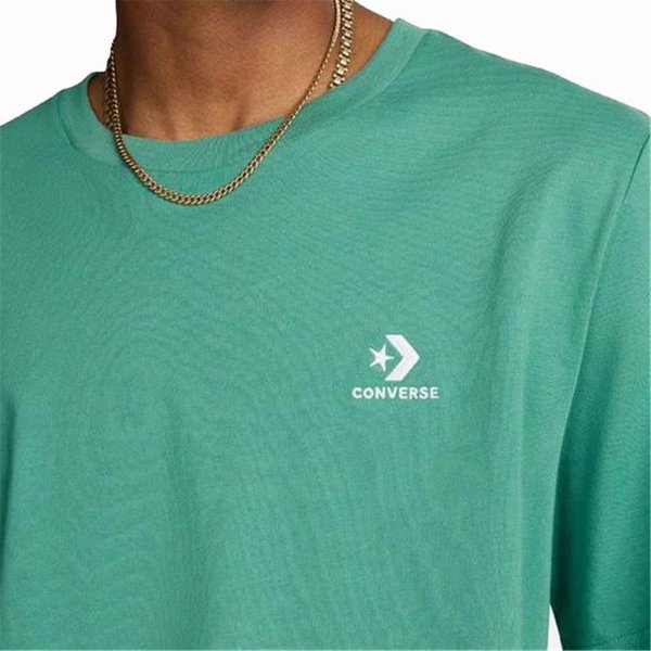 T-shirt Converse Classic Fit Left Chest Star Chevron Embroidered Vert