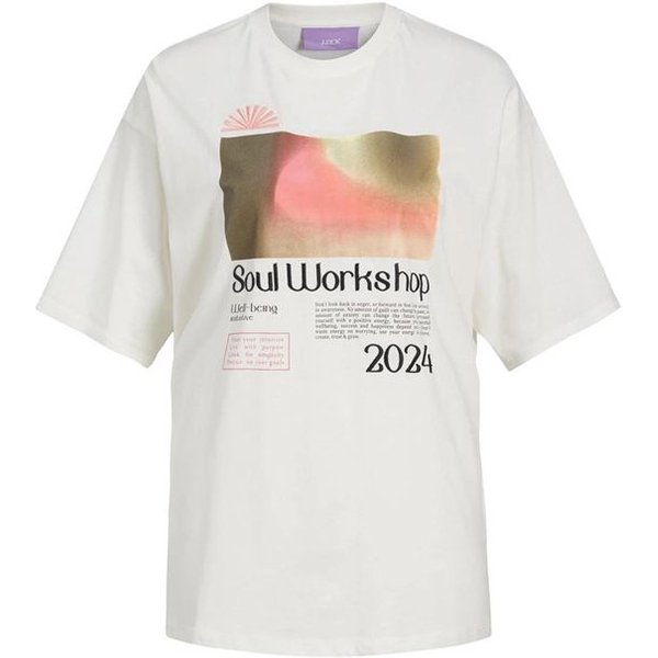 T-shirt Jack & Jones Jxpaige Femme Blanc