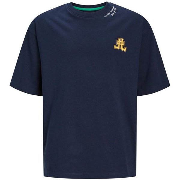 T-shirt Jack & Jones Jorcole Back Print Tee Ss Volume Mni Navy