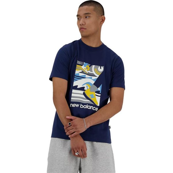 T-shirt New Balance Sport Essentials Triathlon Homme Bleu