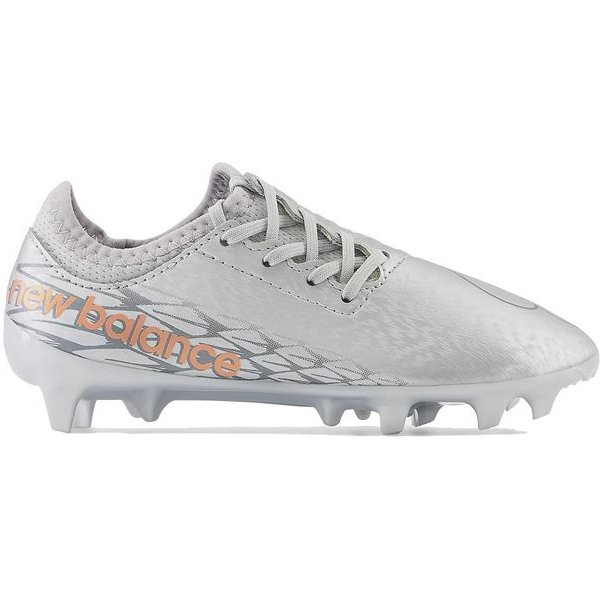 Chaussures de football New Balance Furon v7 Dispatch FG Silver enfant