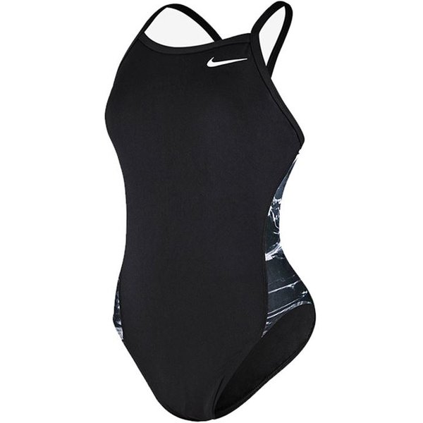 Maillot de Natation Nike Racerback One Piece Femme Noir